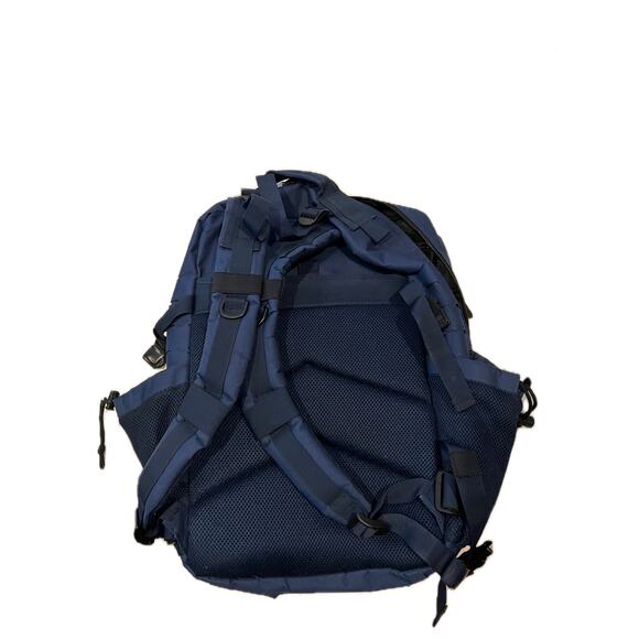 Highland Tactical Blue Canvas Backpack L 36L - Picture 2 of 5